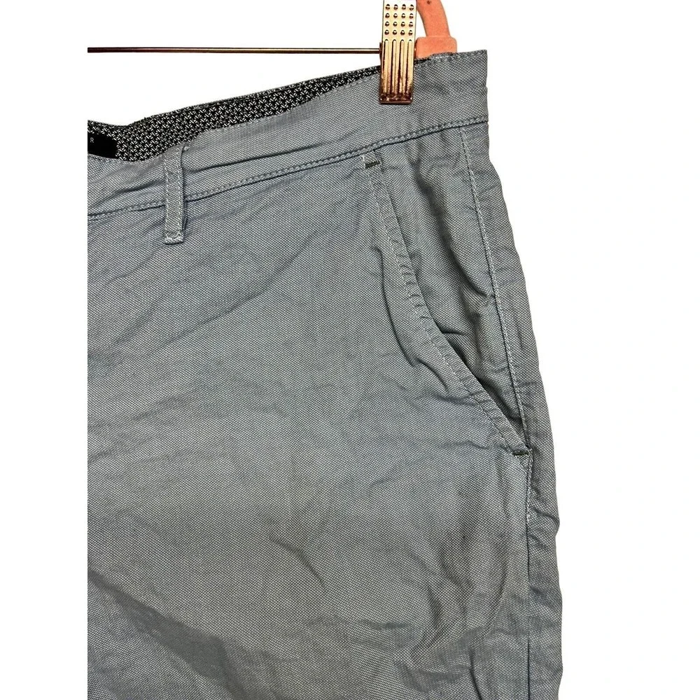 Ted Baker Herbosh Cotton Chino Flat‎ Front Shorts Blue Men’s Size 38